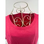 J. Crew Girlfriend Crewneck Tee Shirt Pink Short Sleeves Top Womens Size Large Photo 4