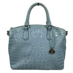 Brahmin Duxbury Satchel Bag Melborne Sky Blue Perfect Eye Photo 0