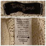 Forever 21 Open Knit V-neck Metallic Top Size S Photo 3