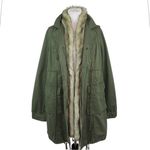Free People WE THE FREE /  - Faux Fur Trimmed Utility Parka Jacket Size Large Photo 3