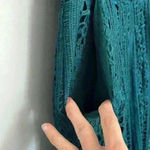 Anthropologie Greylin | Teal Crochet “Stowe” Strapless Jumpsuit Photo 4