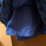 Sherri Hill 53070 Halter Neck Brocade Dress in Blue Photo 3