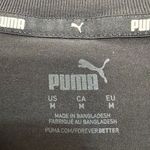 Puma  Black Logo T-Shirt Dress Women’s Medium Cotton Stretch Casual(E18) Photo 5