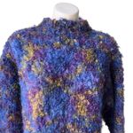 EXPRESS  C. Internationale Hand-Knitted Mohair Sweater, Sz L Photo 6