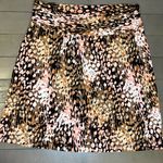 Attention  Multicolor Animal Print A-Line Mini Skirt Size Small Fall Feminine Photo 0