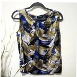 Nine West  Sateen BLOUSE‎ Blue Photo 2