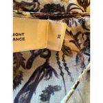 IRO  Dress Women Small Ivory Black Chiffon Floral Print Long Sleeve Mini‎ Photo 12