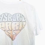 💥 Asbury Park New Jersey Short Sleeve Crewneck Top White Size M Photo 1