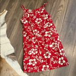 Original Hilo Hattie Hawaiian Red and White hibiscus flower floral Dress med Photo 2