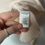 Billabong Waffle Knit Light Pink Long Sleeve Crop Top S Photo 4