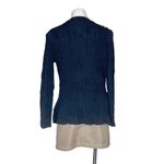 Eileen Fisher  Black Cardigan Open Front High Low Hem Cotton Viscose Size Medium Photo 1