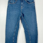 We The Free Free People  Risk Taker High-Rise Straight Jeans Raw Hem Women's 29 Photo 0