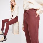 Free People NWT Long and Lean Jegging High Rise Wine Photo 2