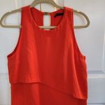 Sfera Layered Front Crew Neck burnt orange tiered sleeveless mini Dress M/L Red Size L Photo 5