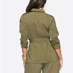 Jessica Simpson Jess's jacket in Olive Night size Large new blouse tie viscose Photo 1