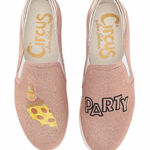 Sam Edelman sneakers Charlie-rose gold ( pizza party) glitter slip on shoes 10 Photo 0