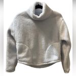 All In Motion  Soft Blue Sherpa cropped Pullover Photo 0