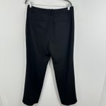 J.Crew Size 10 Portia Pant Italian Stretch Wool Black Pleated Dress Pants NWT Photo 3