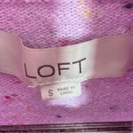 Loft Confetti Speckled Turtleneck Multi Knit Sweater Lilac Purple Small Photo 9