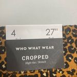 Who What Wear ,Animal Print,Cropped,High Rise, Stretch Pants,Size 4,New With Tags Photo 6