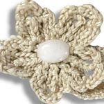 Free People Bohemian Beachy Crochet Flower 70s Olympus Choker NWT Ethereal Ivory Photo 5