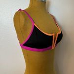 Heat Color Contrast Patchwork Bikini Top Photo 2