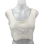 & Other Stories & Other Stories Women's Cream White Sleeveless Knit Crop Sweater Vest Tank Top M Photo 0