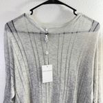 autumn cashmere Cotton by  Sweater Womens Small Gray Oversized Drop Stitch Crew * Photo 1