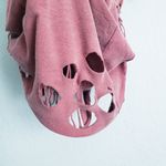 Free People Rose Mauve Distressed Infinity Scarf Photo 3