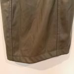 Miami Francesca's Angela Vegan Leather Mini Dress Women's Small Olive Coquette Photo 7