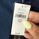 Banana Republic Women Size 12 Tall Wide Leg Crop NWT dark wash stretch pants Photo 5