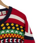 Carroll Reed Women's M Nautical Knit Cardigan Button Up Cotton Colorful 90's Black Size M Photo 9