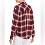 Rails  Women’s Leo‎ Frayed Plaid Pearl Snap Button Flannel Top EUC Size XS Photo 1