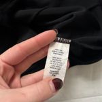 Paper tag vintage Black velvet long sleeve top with lace up detail Size medium Photo 2