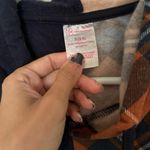 No Boundaries Women’s Plaid and Black Crop Hoodie Top Photo 1