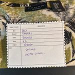 Tahari  Womens Blouse Size XL Linen Vacation Travel‎ Hawaiian Palm Tropical Beach Photo 11