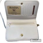 Buxton Womens Leather Wallet Purse Crossbody Handbag Clutch White Photo 11