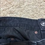 American Eagle  Outfitters Black Super Hi-Rise A-Line Denim Skirt Size 2 Photo 3