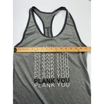 BCG Gray Racerback Tank Top Athletic Workout Fitness‎ Plank You S Photo 2