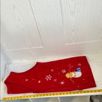 Boutique Vintage Sweater Vest Women Size 1X Christmas Festive Red Snowman Tree Holiday Photo 3