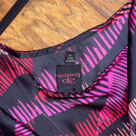 2B Bebe One Shoulder Dress in Black and Pink woman’s size medium Y2k 2000s Photo 4