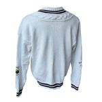 Adrienne Vittadini Vintage Active Cotton Preppy Golf Course Embroiderd Sweater Photo 3
