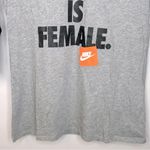Nike  The Force Is Female Grey and Black Shirt Size S Photo 4
