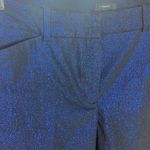 Worthington  Blue Black Shiny Sparkle Glitter Slim Fit Dress Pants Size 10 Photo 1