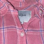 Rails ‎ Charli Linen Blend Dusty Rose Check Plaid XS Photo 2