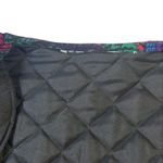 Vintage Quilted Jacket Skirt Set Abstract Print 80s 90s Colorful Retro Black Photo 15