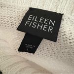 Eileen Fisher  White Cotton Blend Knit Sweater Size‎ Large Photo 4