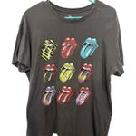The Rolling Stones  Short Sleeve Graphic T-Shirt Size Large Band Tee Grunge Photo 0