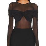 Misha Collection Nerida Mesh Bodysuit in Black Photo 1