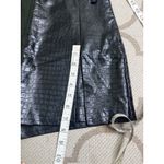 ZARA  High Waisted Faux Leather Shorts Skort Front Slit, size medium Photo 7